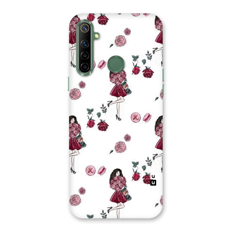 Girl With Flowers Back Case for Realme Narzo 10