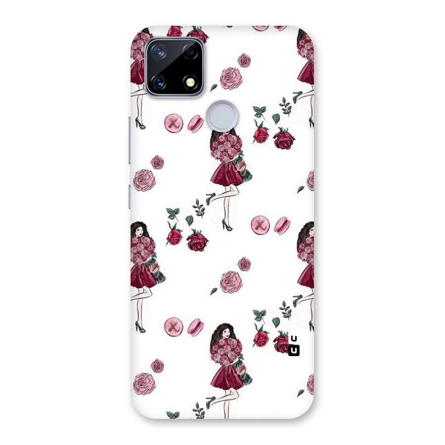 Girl With Flowers Back Case for Realme Narzo 20