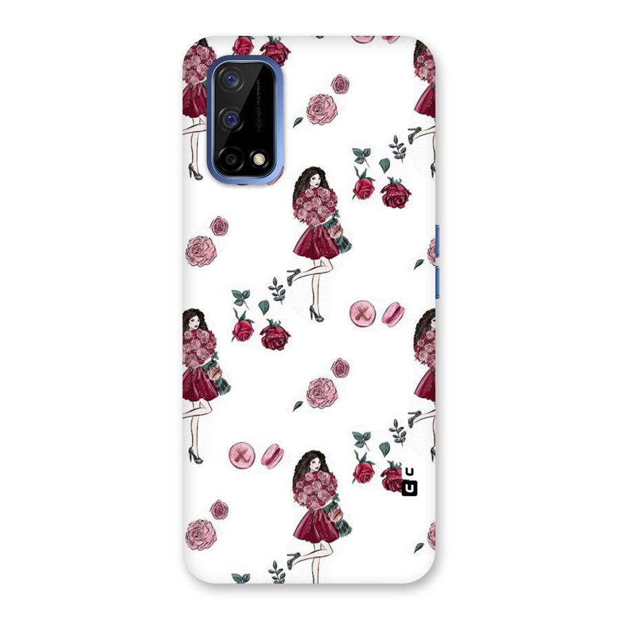 Girl With Flowers Back Case for Realme Narzo 30 Pro