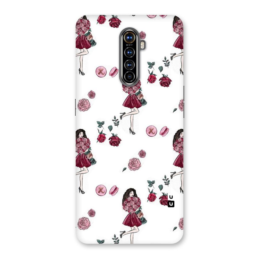 Girl With Flowers Back Case for Realme X2 Pro