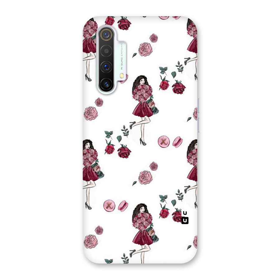Girl With Flowers Back Case for Realme X3 SuperZoom