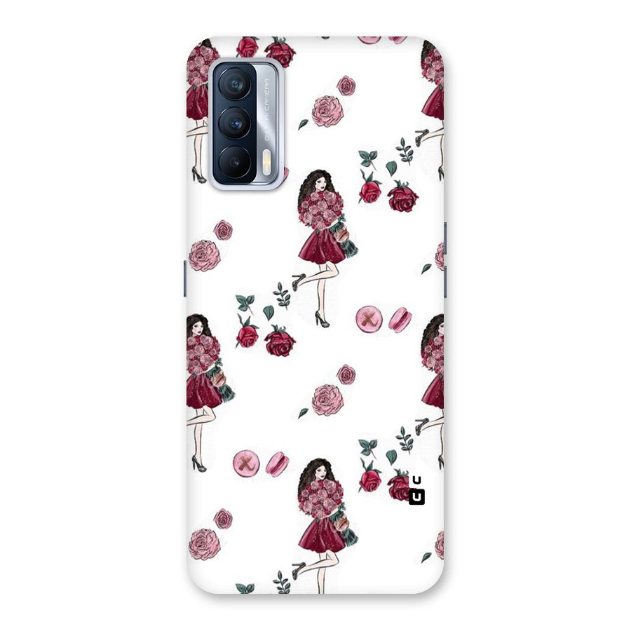 Girl With Flowers Back Case for Realme X7
