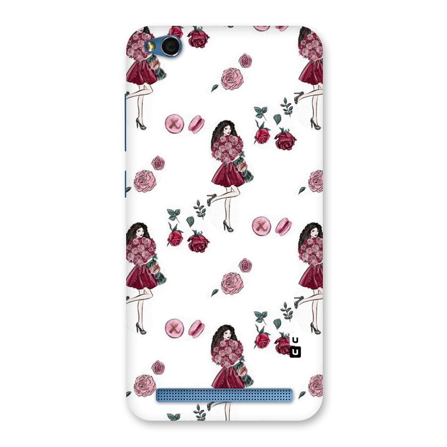 Girl With Flowers Back Case for Redmi 5A