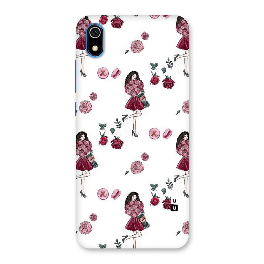 Girl With Flowers Back Case for Redmi 7A