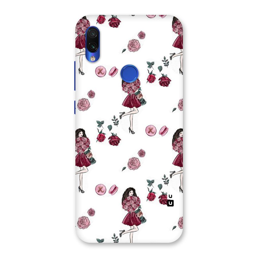 Girl With Flowers Back Case for Redmi Note 7S