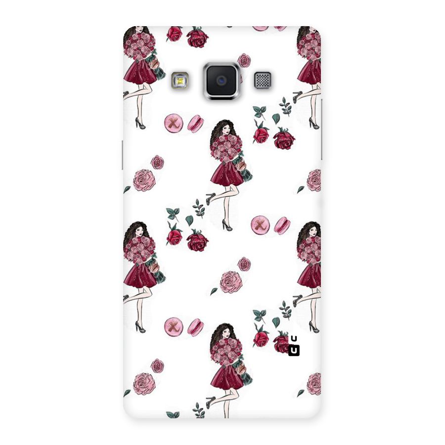 Girl With Flowers Back Case for Samsung Galaxy A5