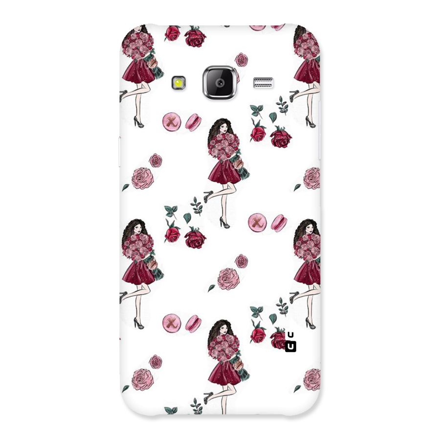 Girl With Flowers Back Case for Samsung Galaxy J2 Prime