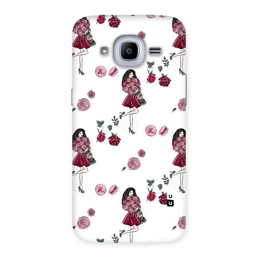 Girl With Flowers Back Case for Samsung Galaxy J2 Pro