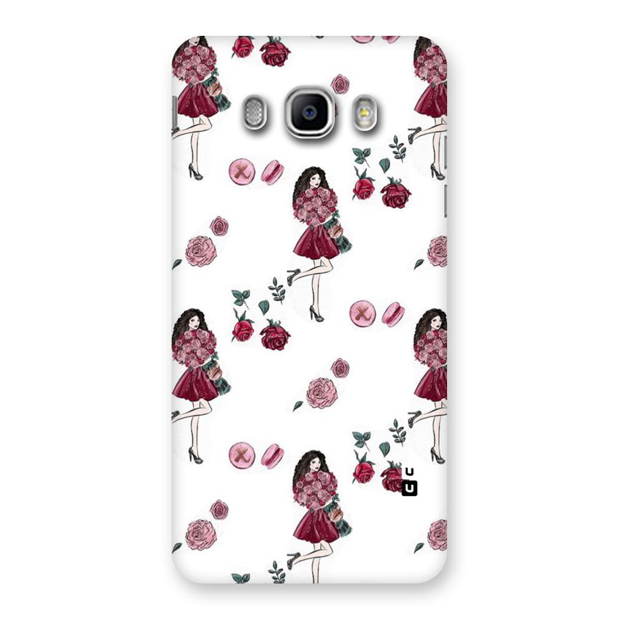 Girl With Flowers Back Case for Samsung Galaxy J5 2016