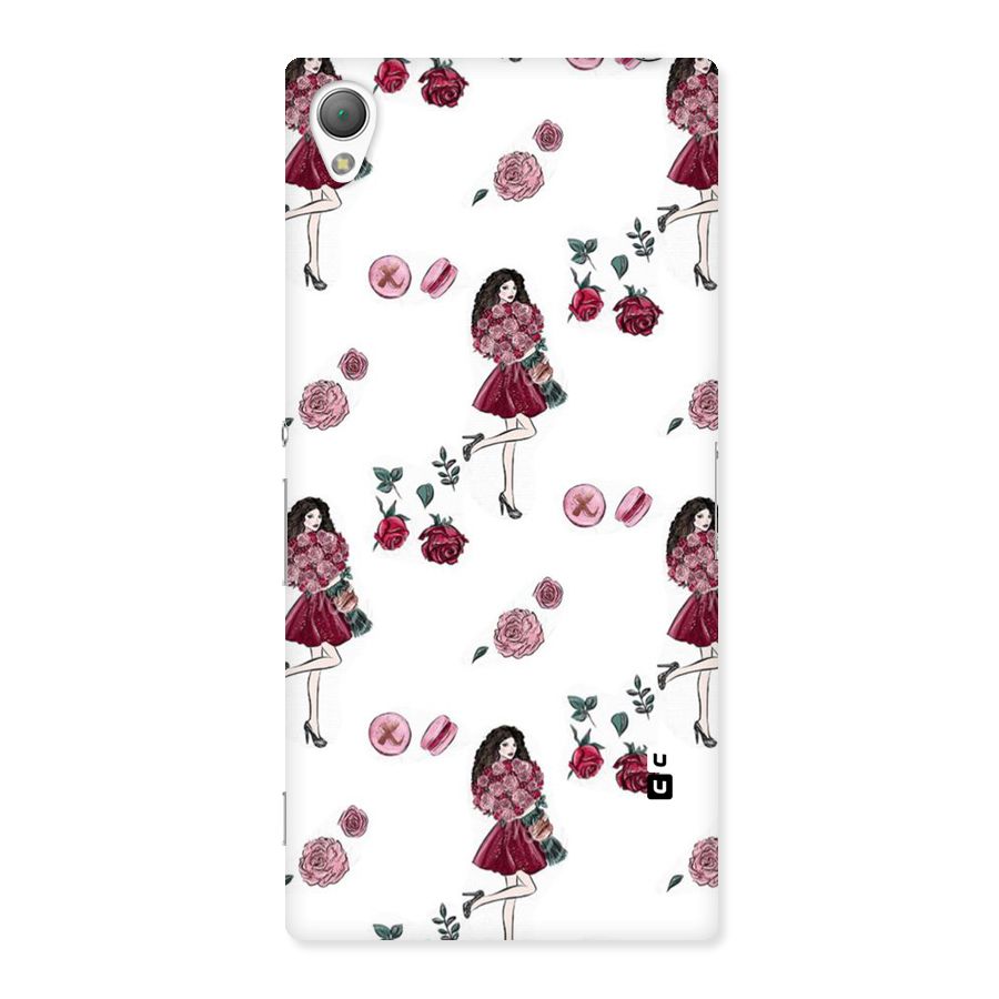 Girl With Flowers Back Case for Sony Xperia Z3