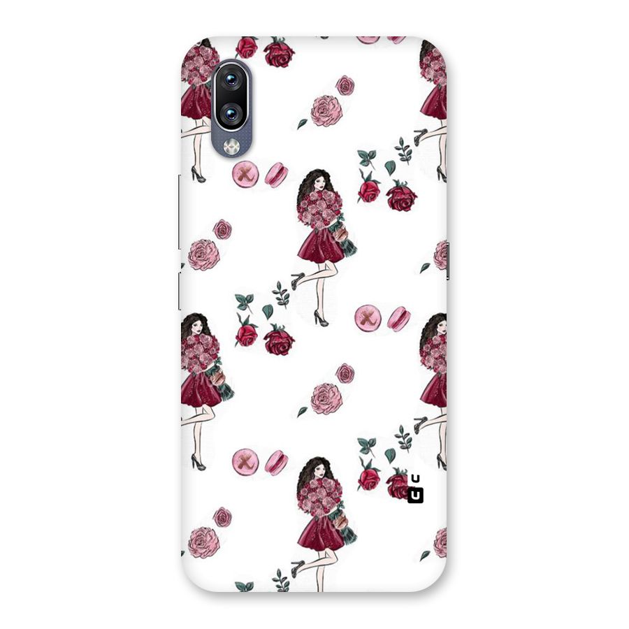 Girl With Flowers Back Case for Vivo NEX