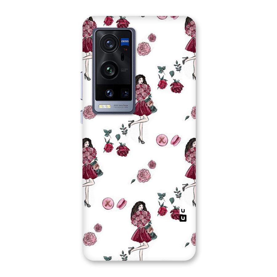 Girl With Flowers Back Case for Vivo X60 Pro Plus