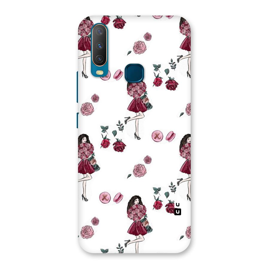 Girl With Flowers Back Case for Vivo Y11