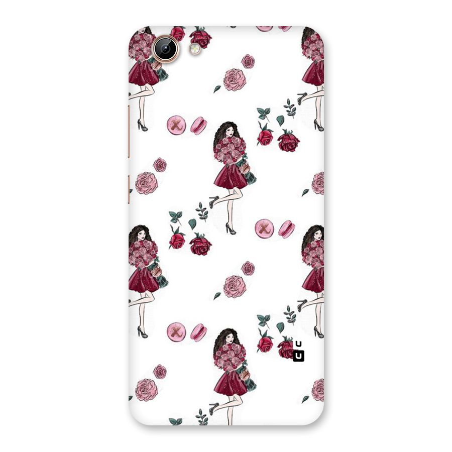Girl With Flowers Back Case for Vivo Y71i