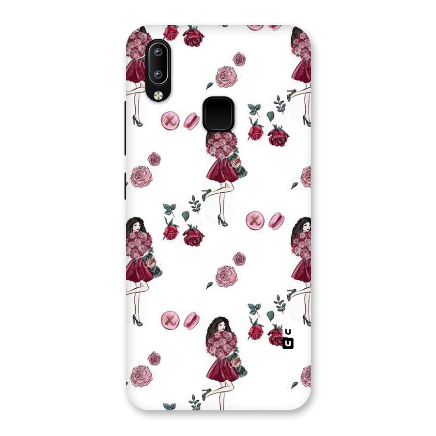 Girl With Flowers Back Case for Vivo Y93