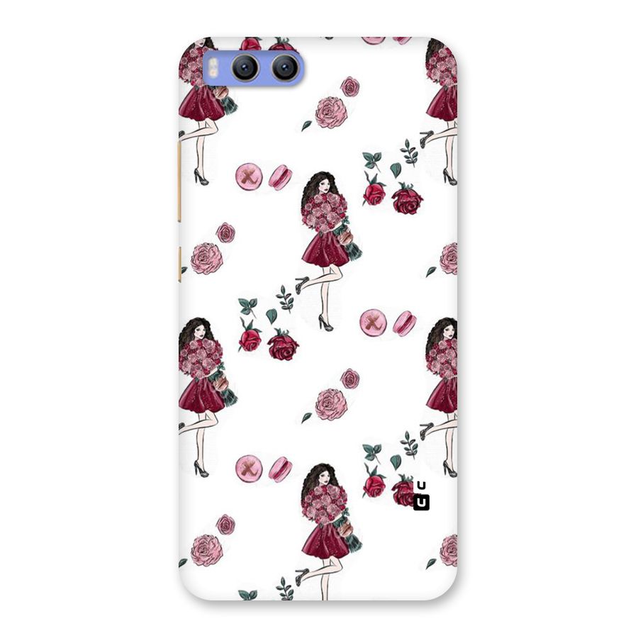 Girl With Flowers Back Case for Xiaomi Mi 6