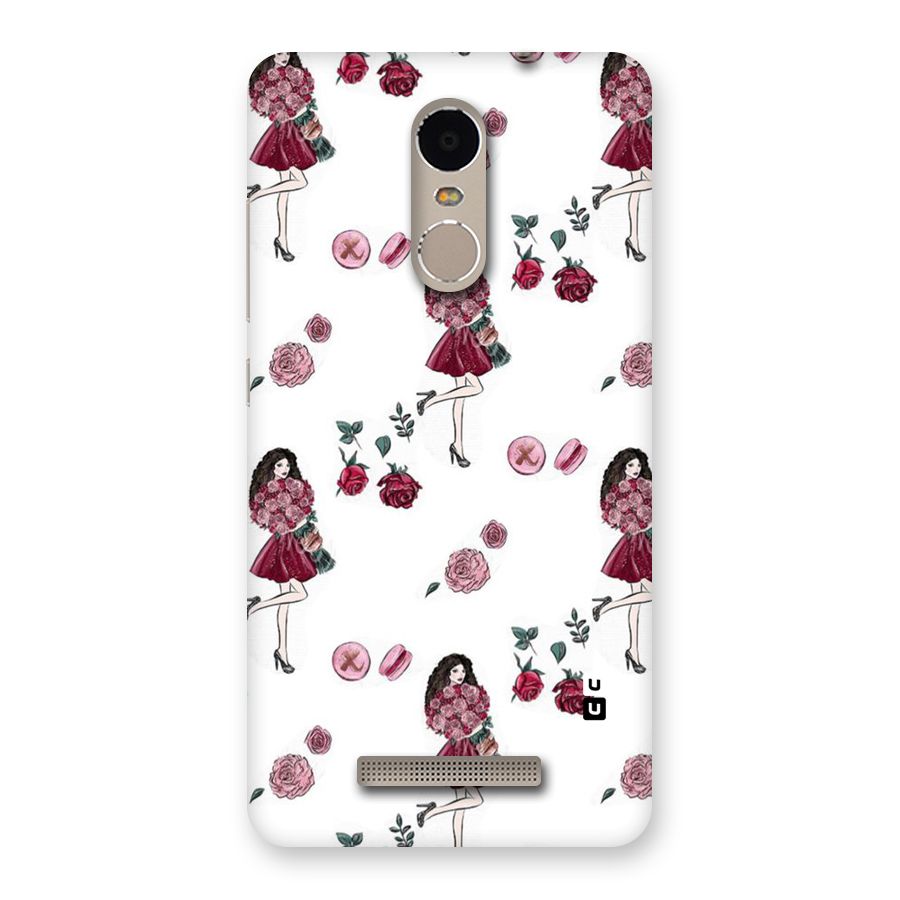 Girl With Flowers Back Case for Xiaomi Redmi Note 3