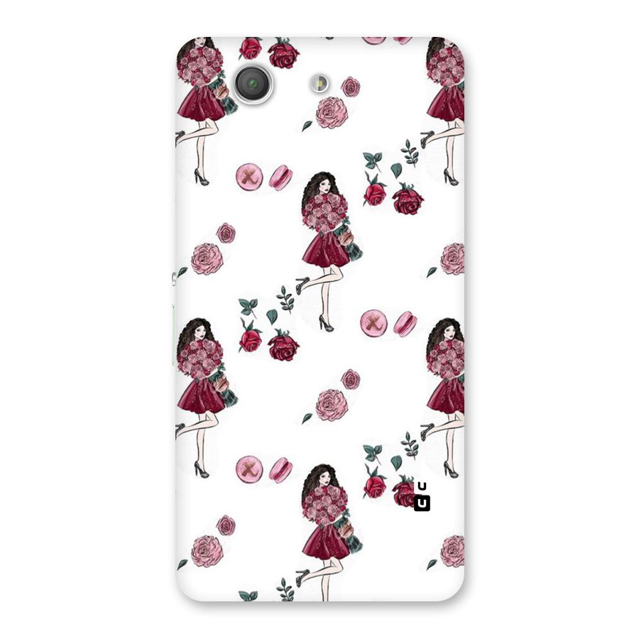 Girl With Flowers Back Case for Xperia Z3 Compact