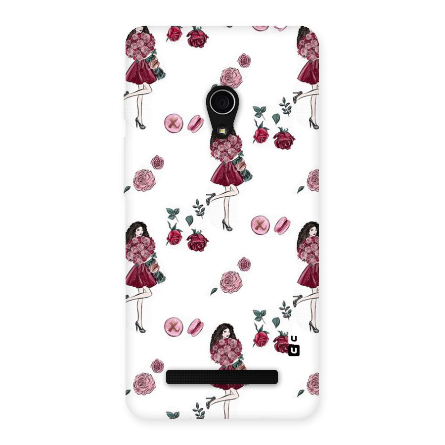 Girl With Flowers Back Case for Zenfone 5