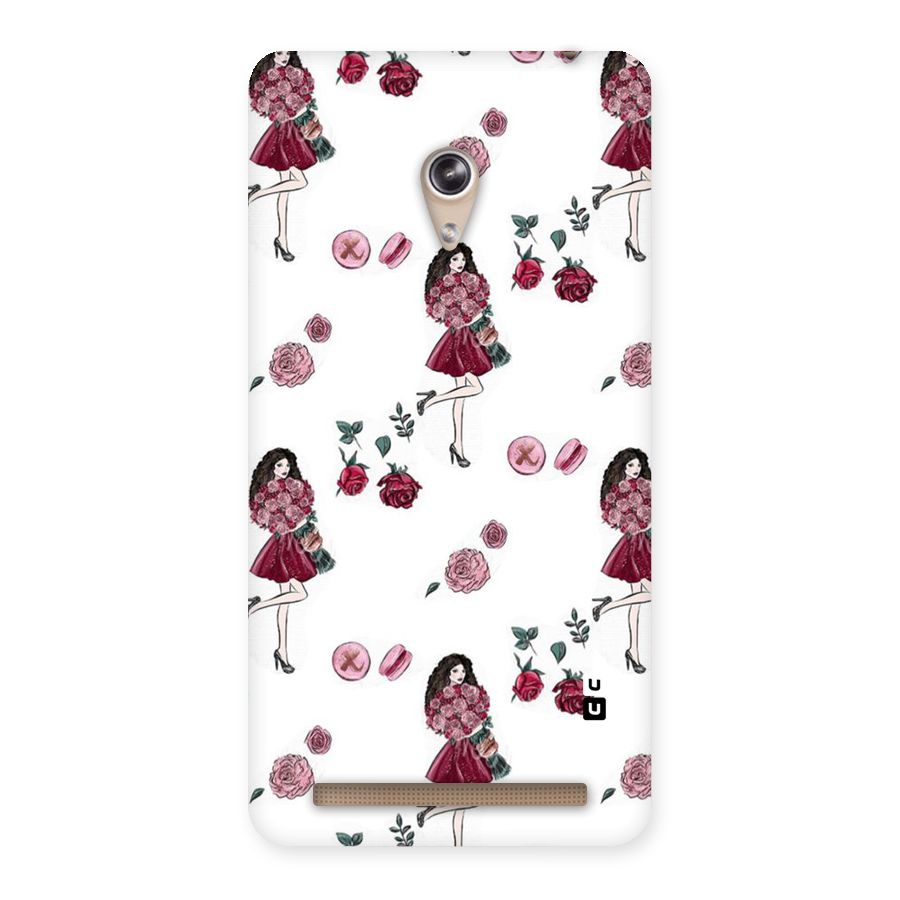 Girl With Flowers Back Case for Zenfone 6