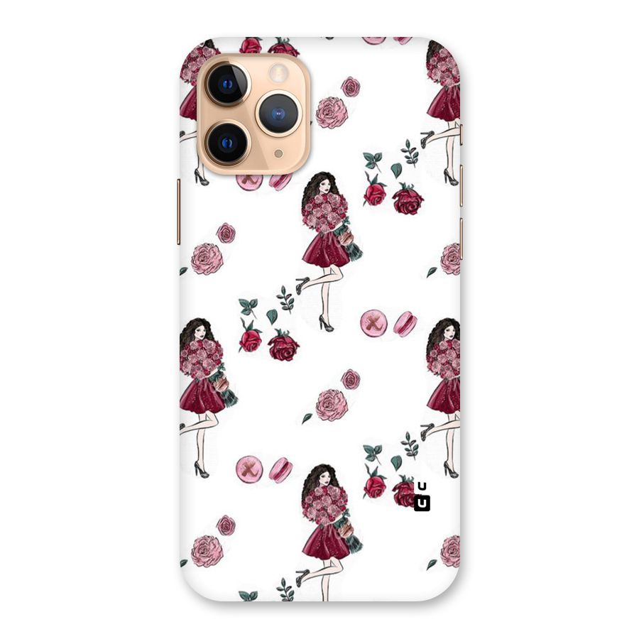 Girl With Flowers Back Case for iPhone 11 Pro