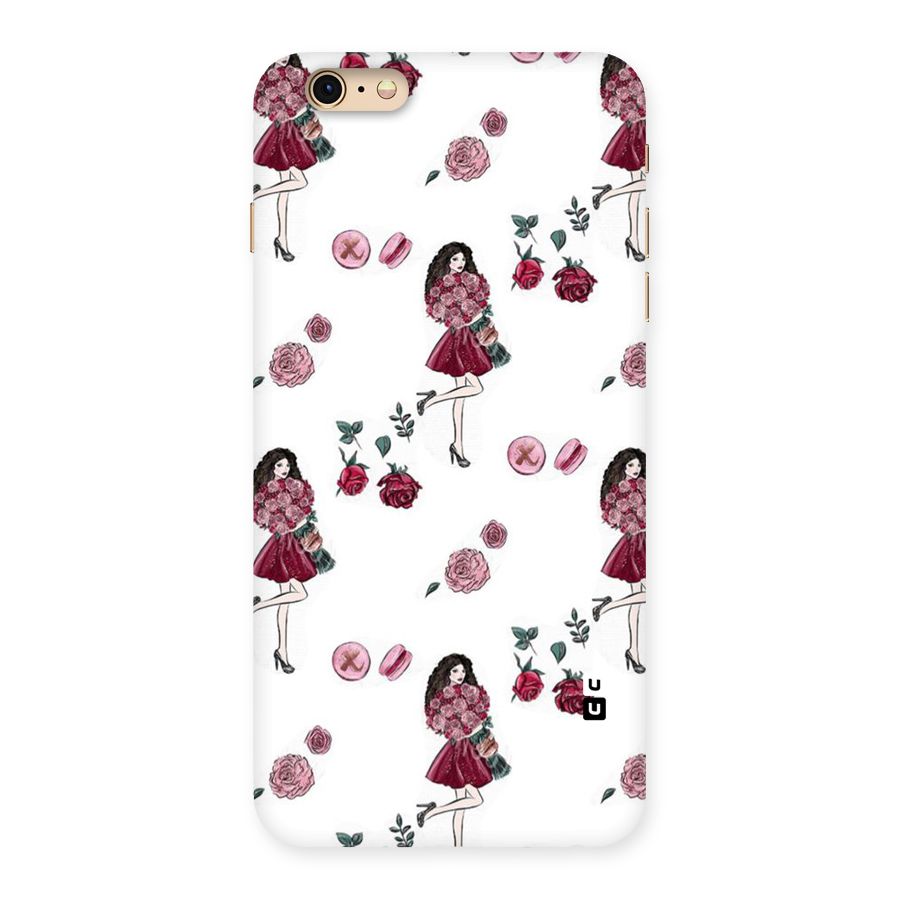 Girl With Flowers Back Case for iPhone 6 Plus 6S Plus