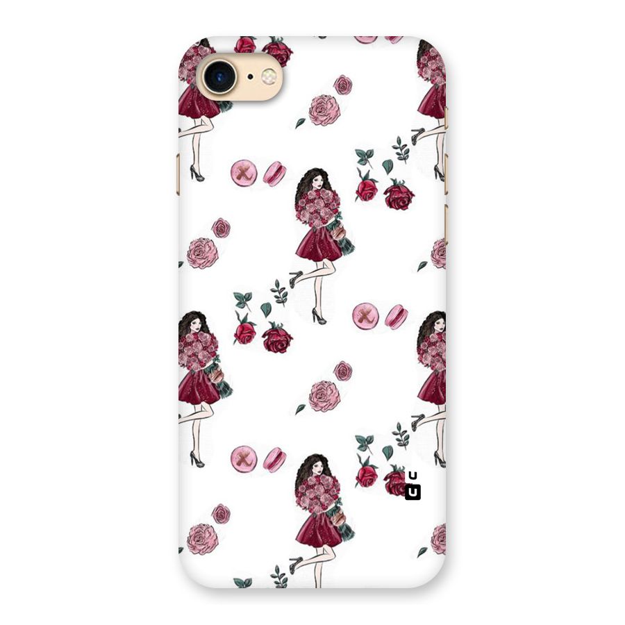 Girl With Flowers Back Case for iPhone 7