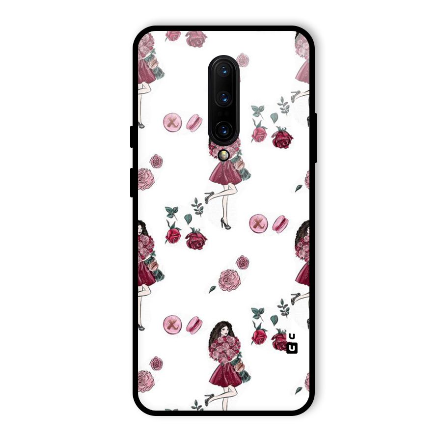 Girl With Flowers Glass Back Case for OnePlus 7 Pro