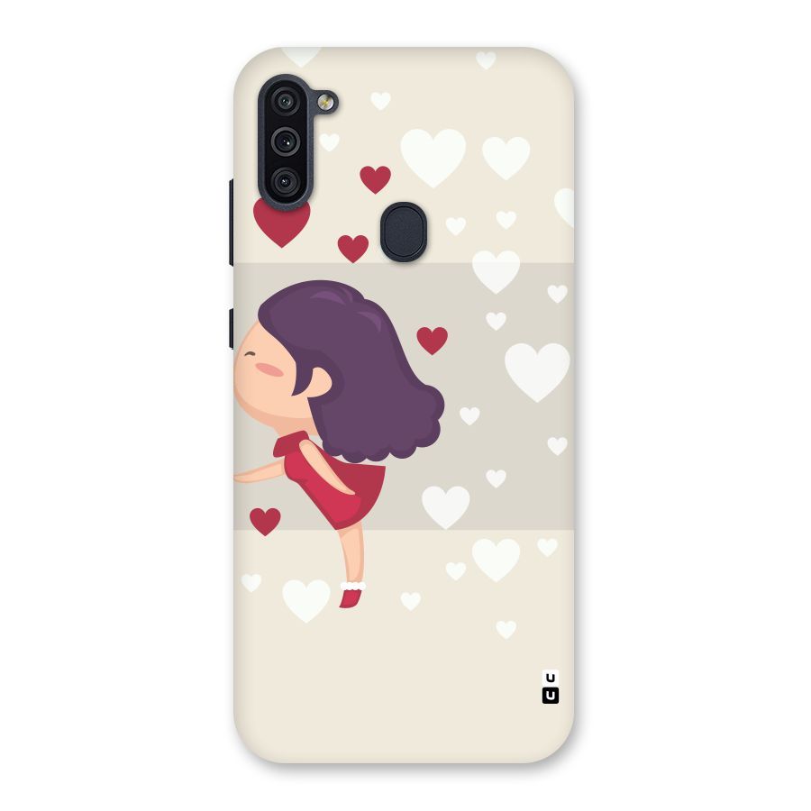 Girl in Love Back Case for Galaxy M11