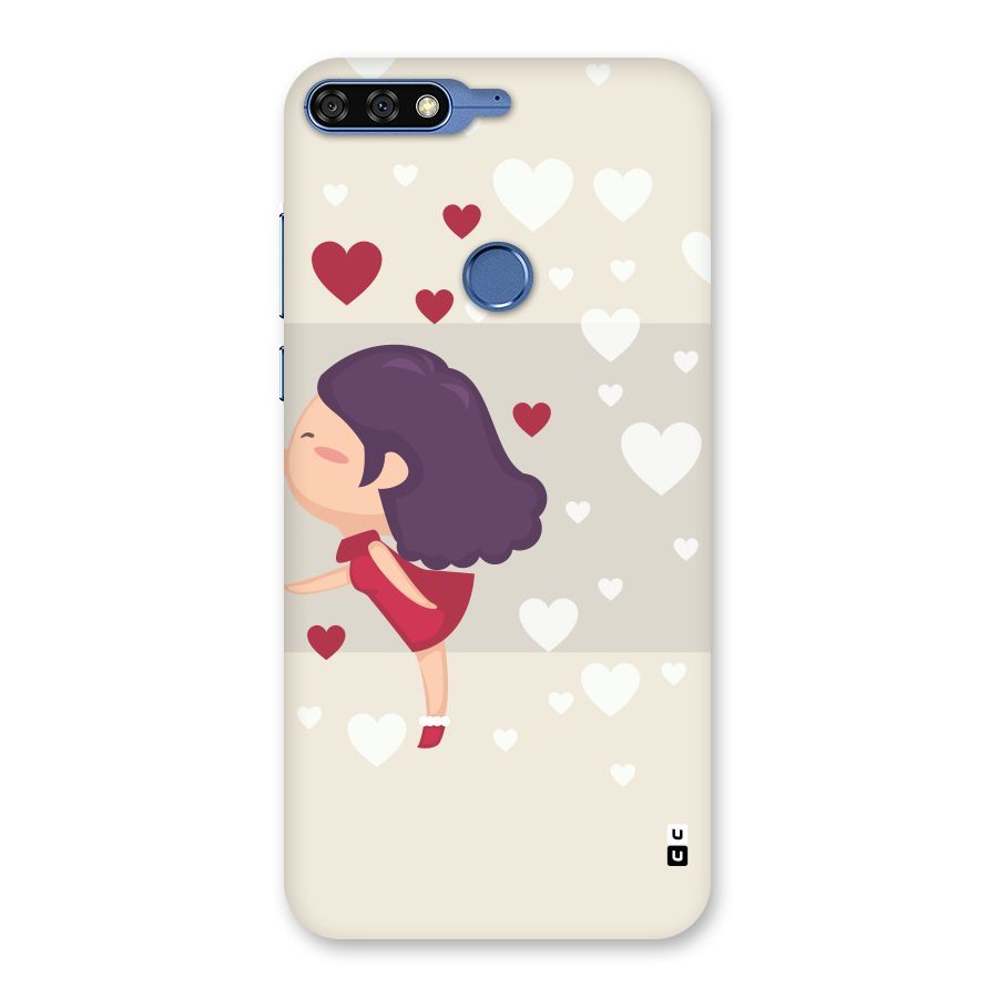 Girl in Love Back Case for Honor 7C