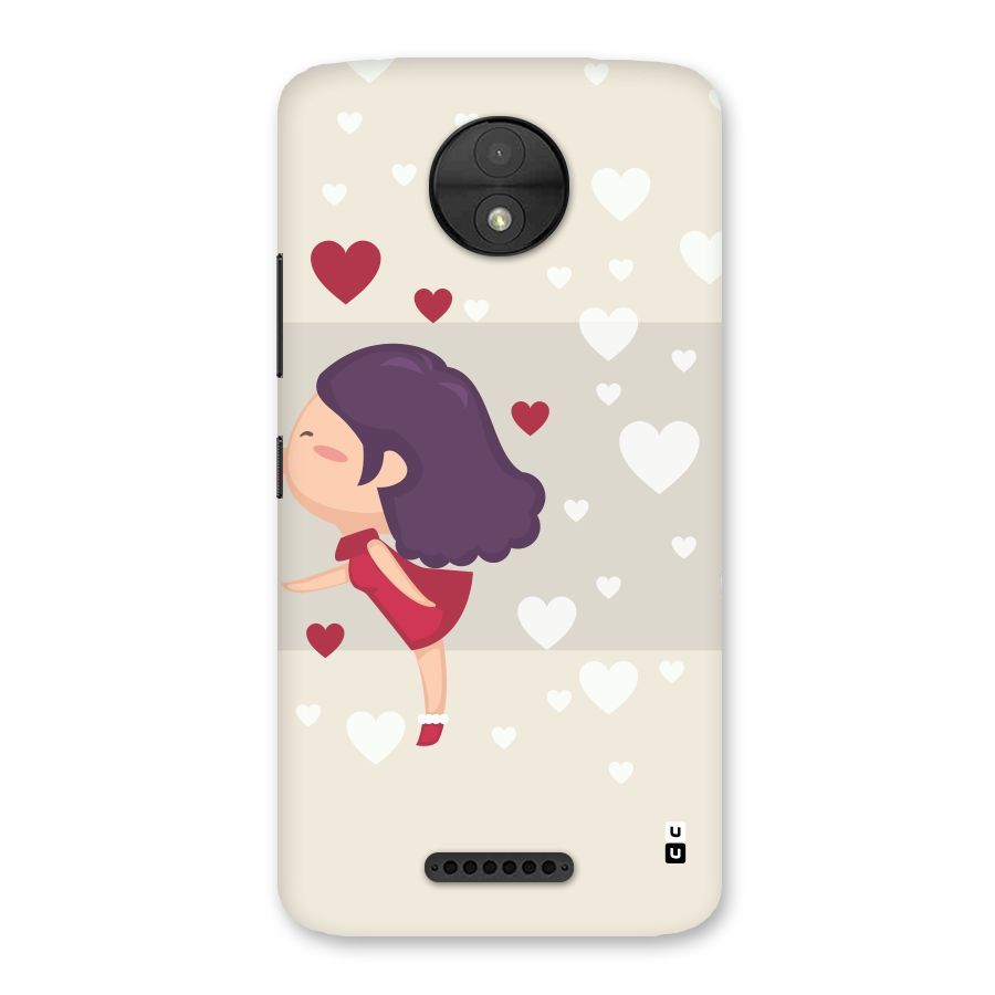 Girl in Love Back Case for Moto C