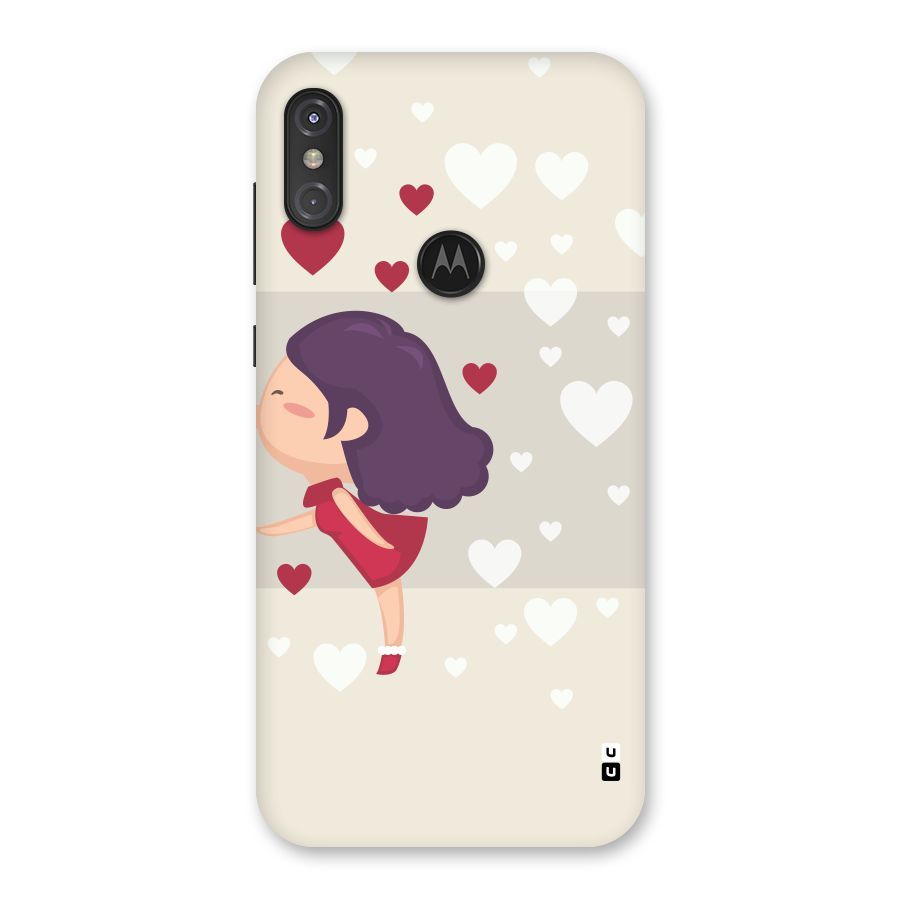 Girl in Love Back Case for Motorola One Power