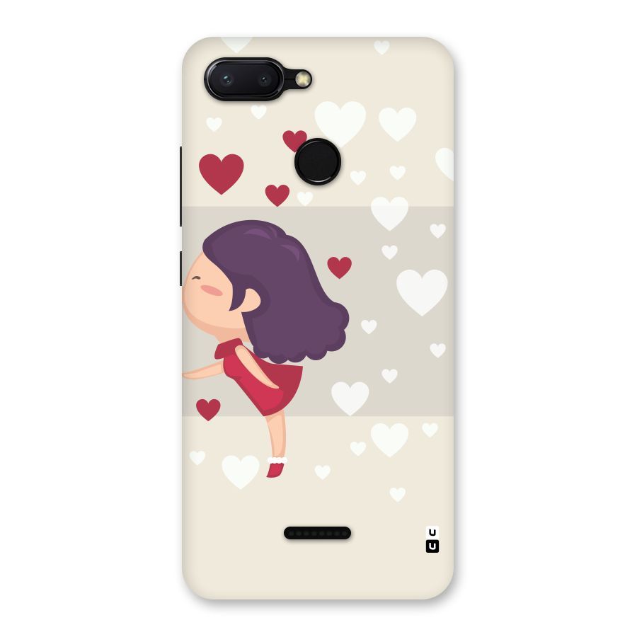Girl in Love Back Case for Redmi 6
