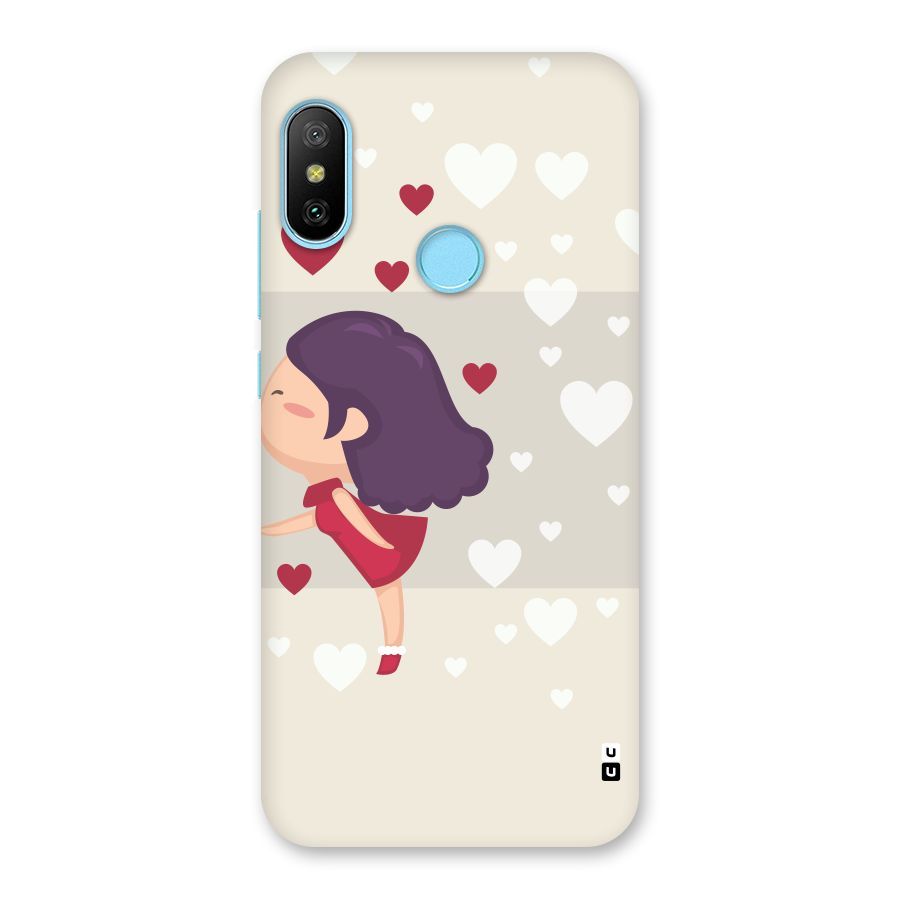 Girl in Love Back Case for Redmi 6 Pro