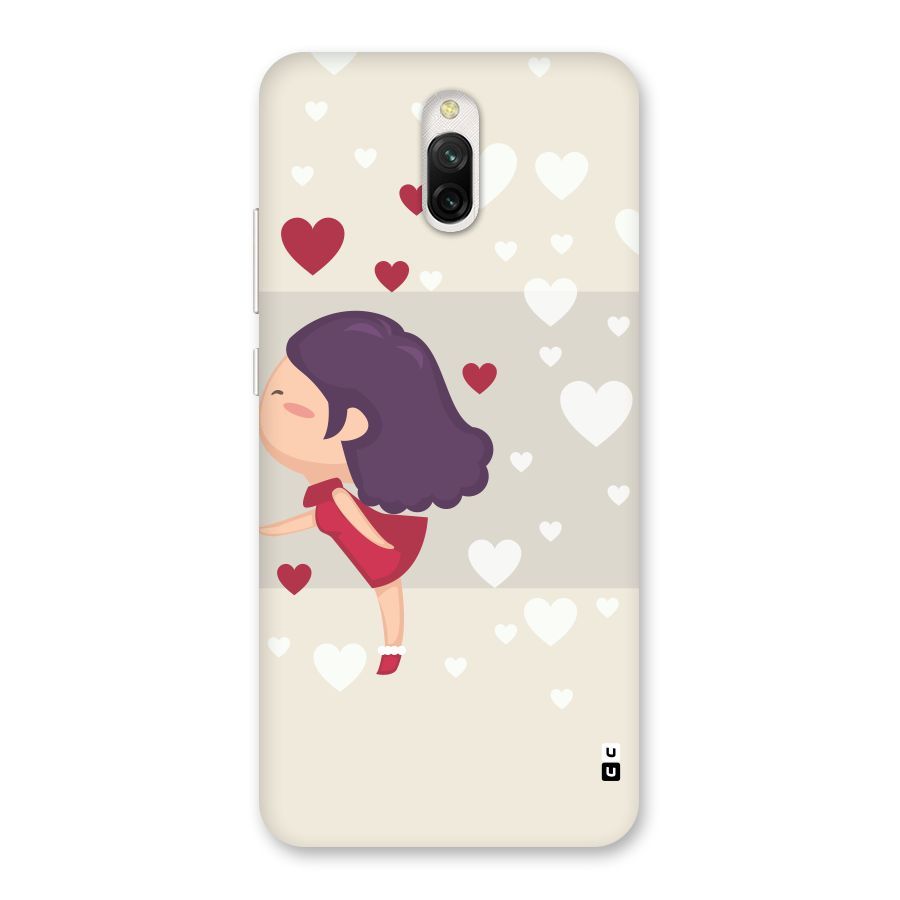 Girl in Love Back Case for Redmi 8A Dual