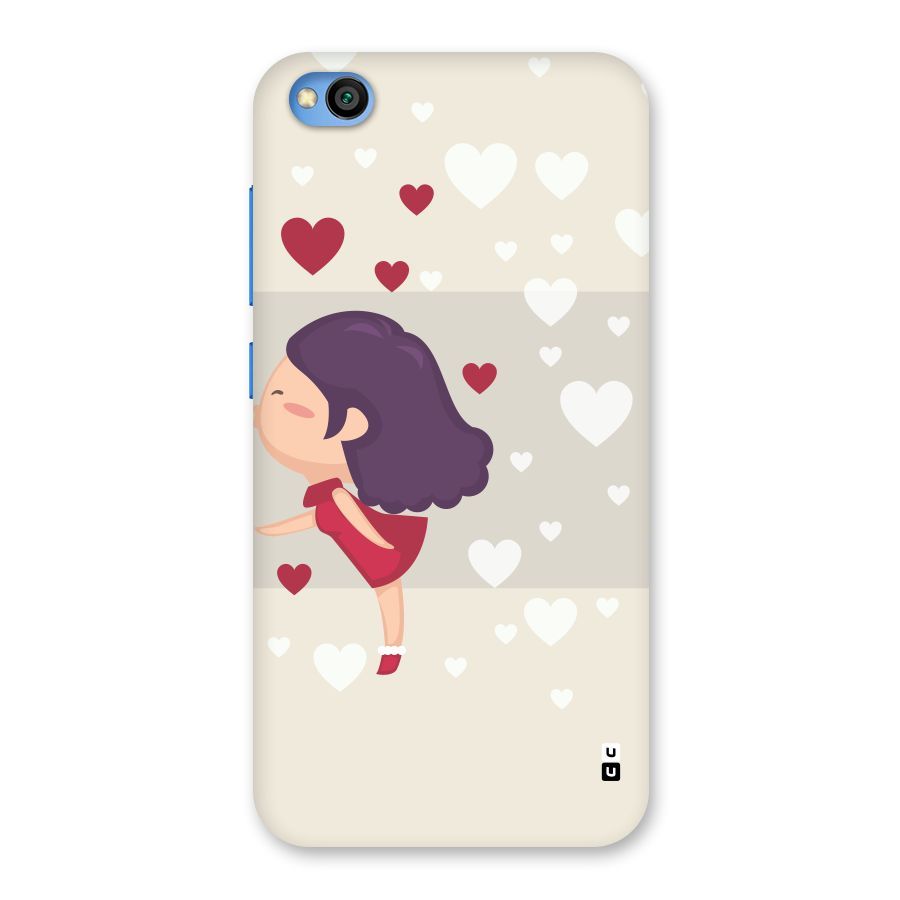 Girl in Love Back Case for Redmi Go