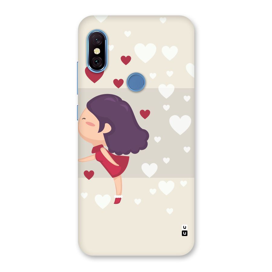 Girl in Love Back Case for Redmi Note 6 Pro