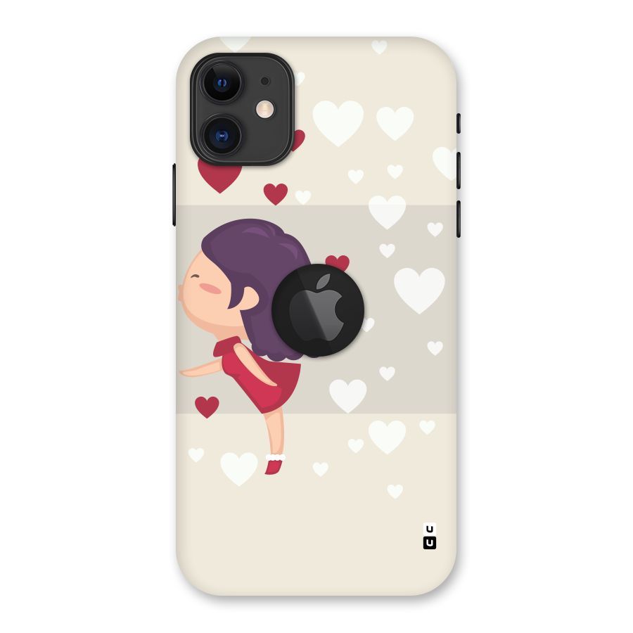 Girl in Love Back Case for iPhone 11 Logo Cut