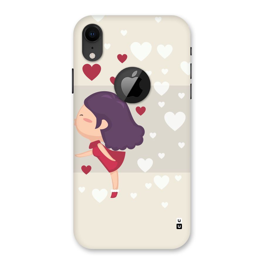 Girl in Love Back Case for iPhone XR Logo Cut