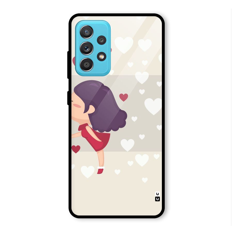 Girl in Love Glass Back Case for Galaxy A52s 5G
