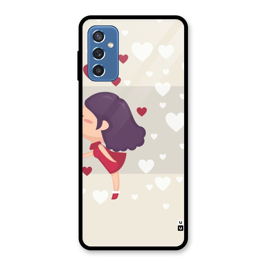 Girl in Love Glass Back Case for Galaxy M52 5G