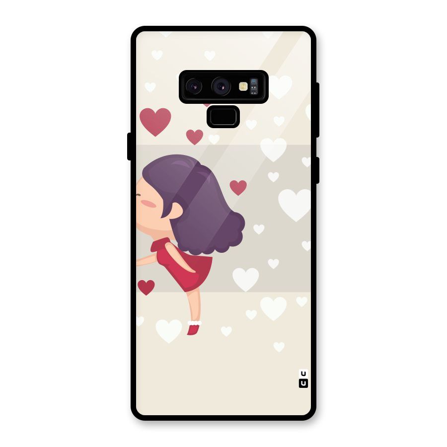 Girl in Love Glass Back Case for Galaxy Note 9