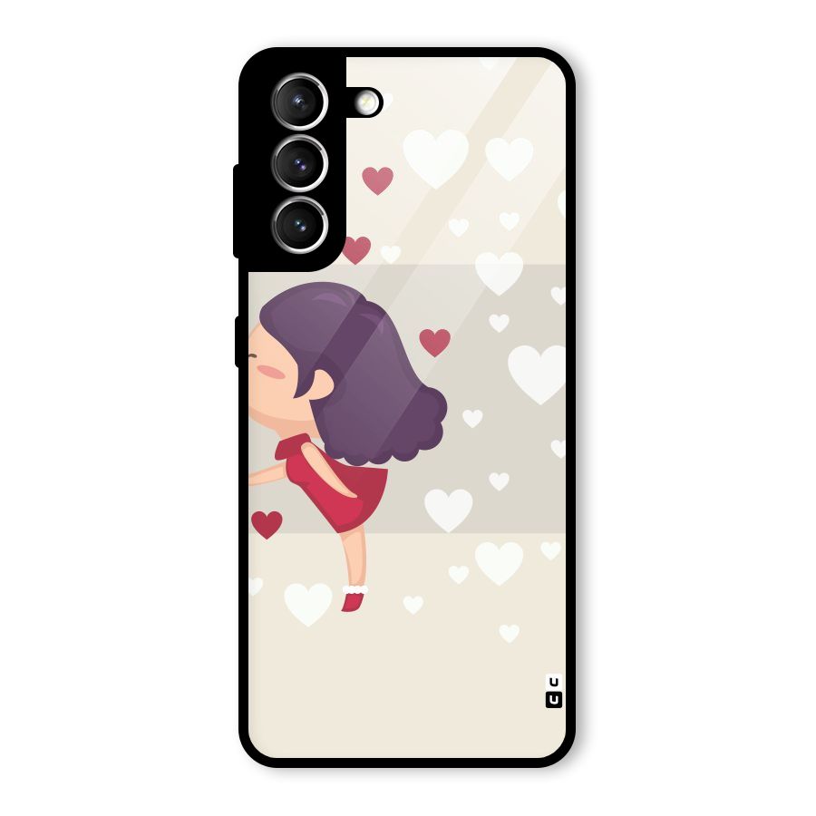 Girl in Love Glass Back Case for Galaxy S21 5G