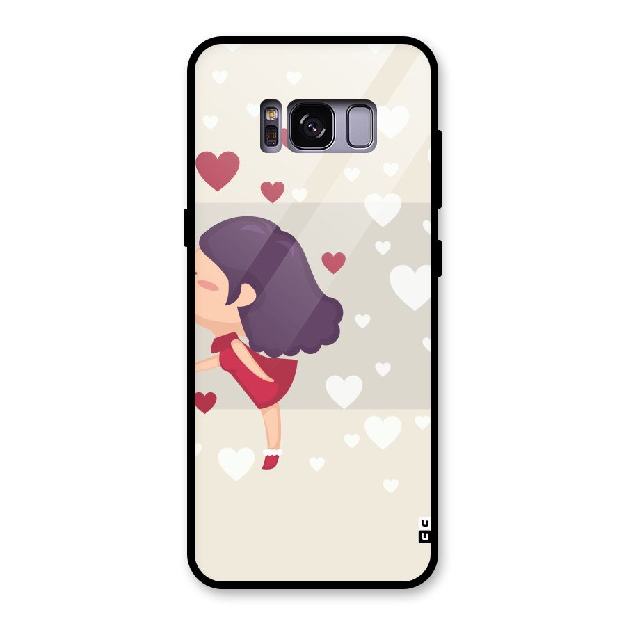 Girl in Love Glass Back Case for Galaxy S8