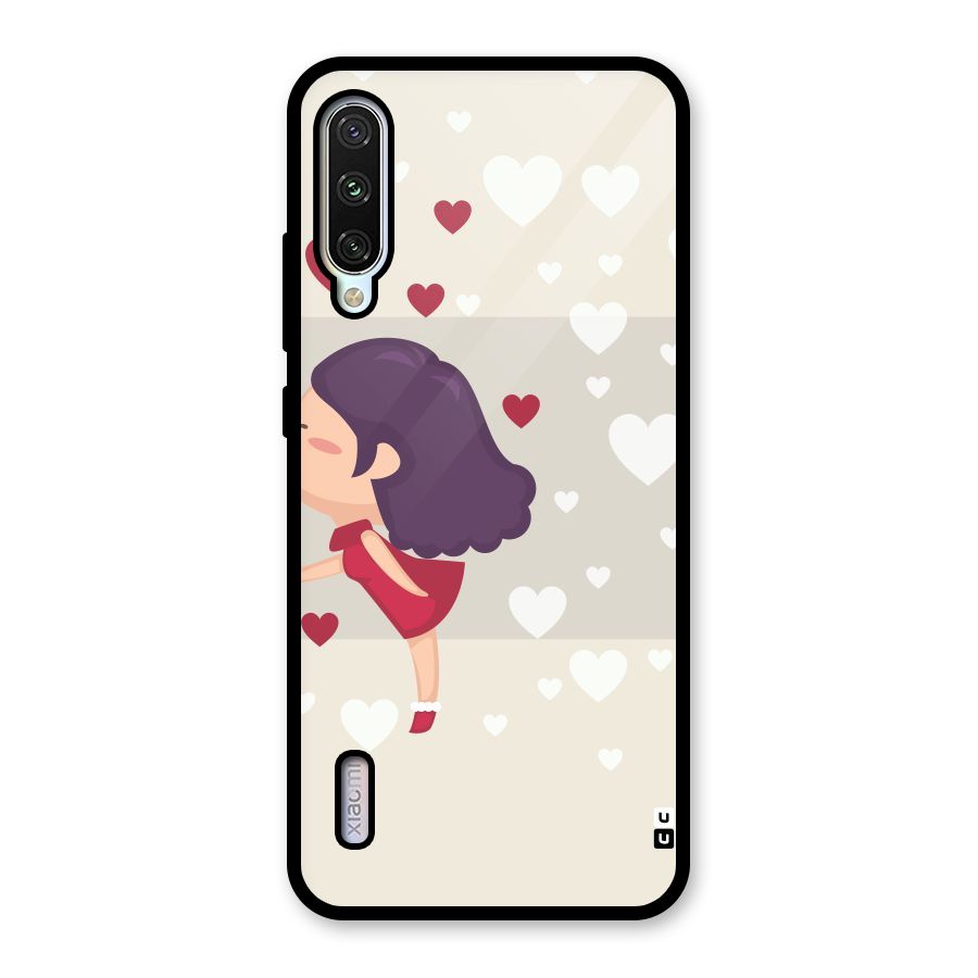 Girl in Love Glass Back Case for Mi A3