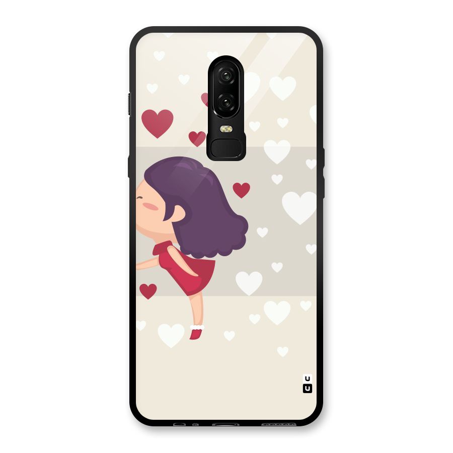 Girl in Love Glass Back Case for OnePlus 6