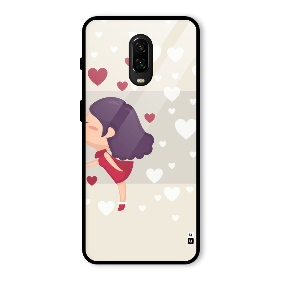 Girl in Love Glass Back Case for OnePlus 6T