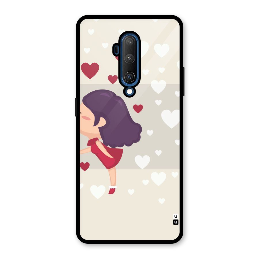 Girl in Love Glass Back Case for OnePlus 7T Pro