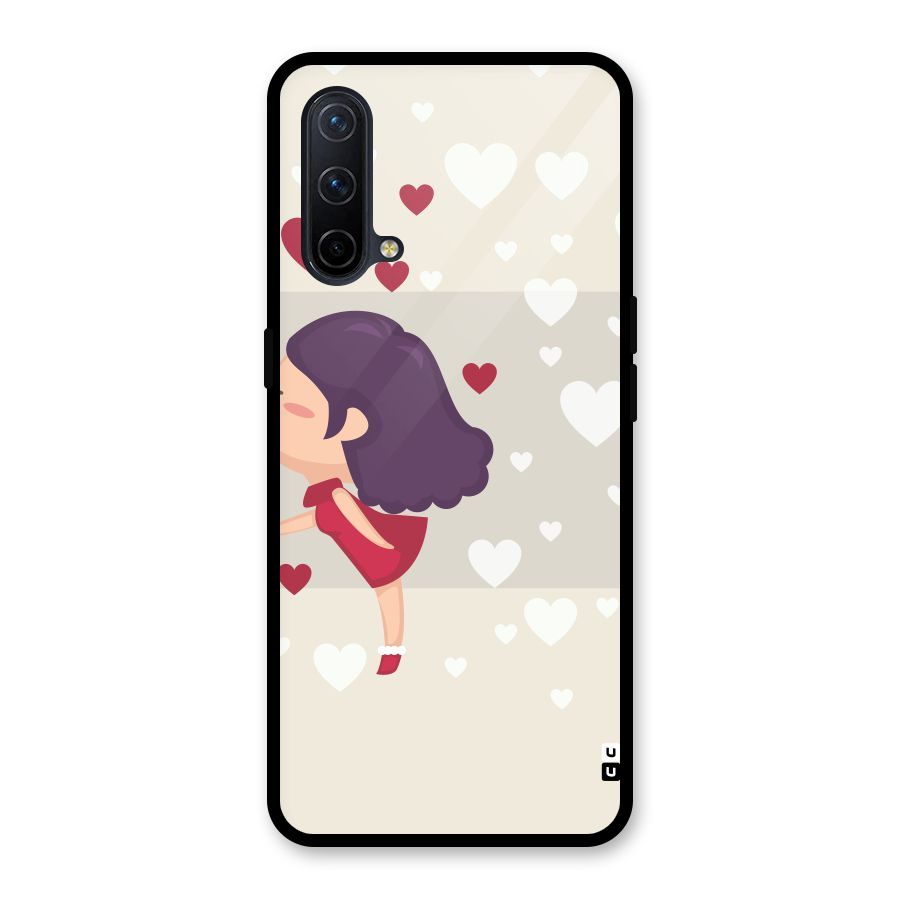 Girl in Love Glass Back Case for OnePlus Nord CE 5G