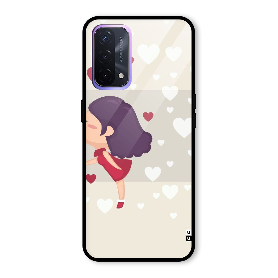Girl in Love Glass Back Case for Oppo A74 5G